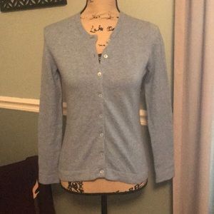Light blue 100% cashmere cardigan